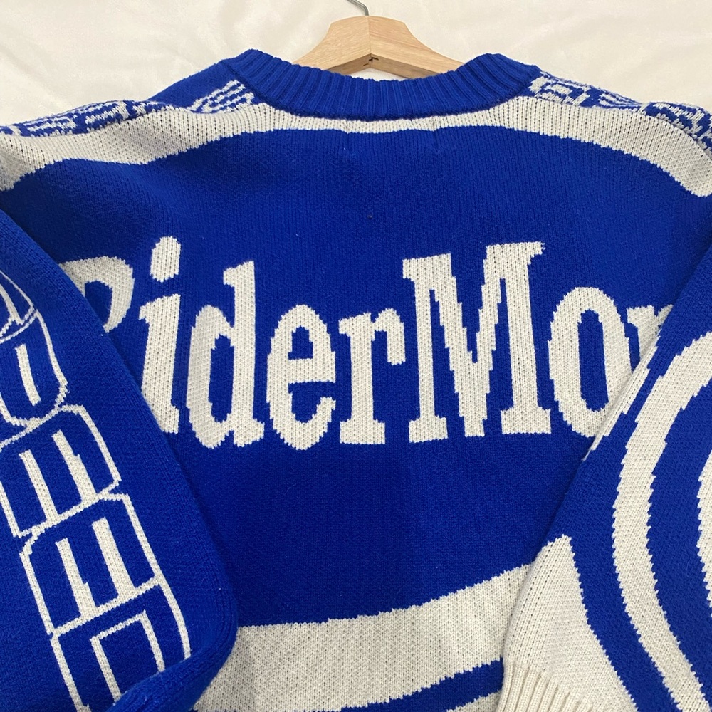 Aelfric Eden Blue and White Crewneck Sweater